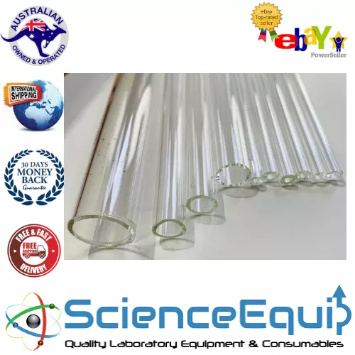 Glass Tubing Blowing Tubes 10mm OD - 2.2mm thick wall Borosilicate Glass 3.3