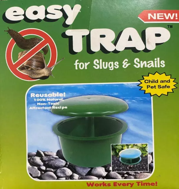 Easy Trap Slugs Snails Reuseable Safe Non Toxic Natural Bait Gardens