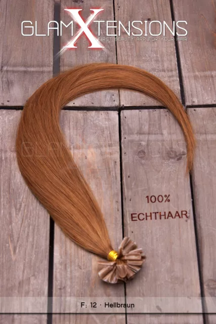 Remy dicke Echthaar Strähnen Extensions Haarverlängerung 60cm 1g Strähne Keratin
