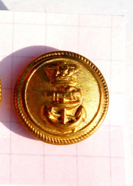 Ancien Bouton De Chasse T W & W Paris – Modèle Au Renard – Ancre Et Grenade – XIXe Siècle