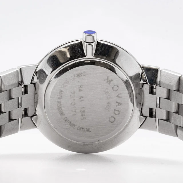 Orologio Donna Movado Museum Quadrante Nero Acciaio Inox 25mm Ref. 84 A1 1845 5