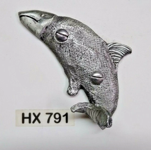 Towel Hat Robe Coat Bath WALL HOOK Jumping Fish North River Mint Cabin Lodge