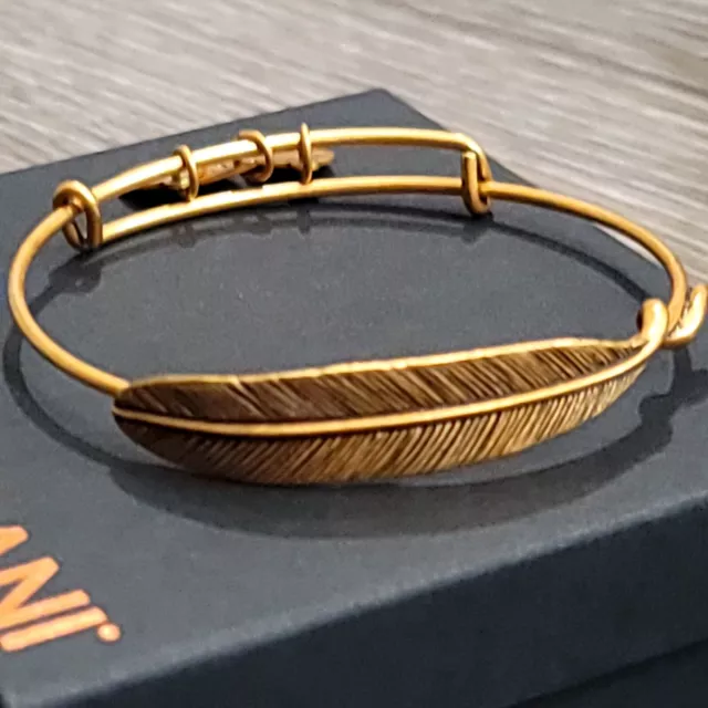 Alex And Ani Quill Feather Wrap Bracelet 3