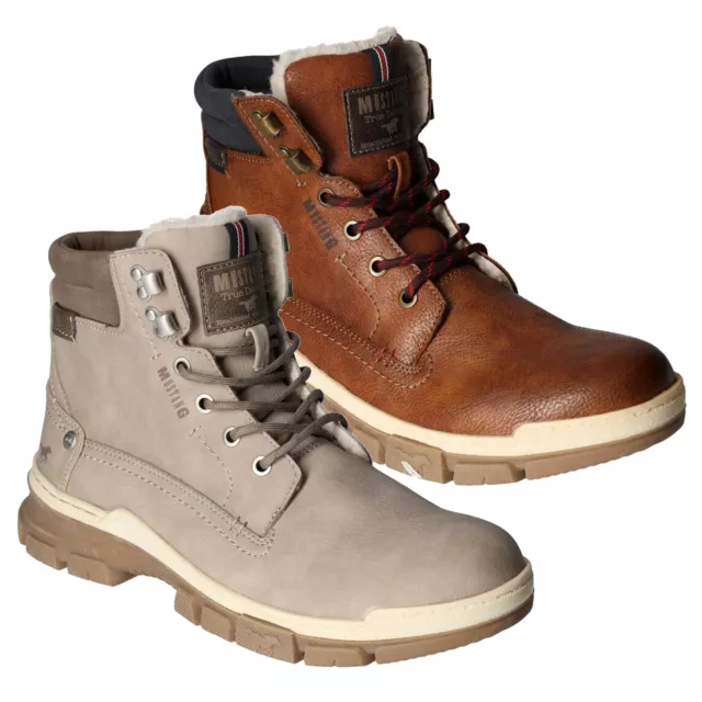 Mustang Hombre Botines Bota de Cordones Deportivo Acolchado Caña 4159-606