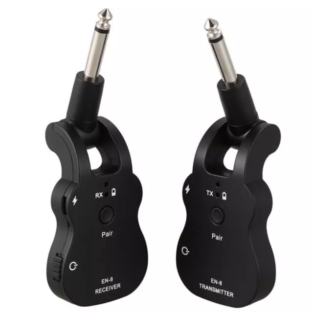 Pair 24bit/48KHz Wireless Guitar Bass Digital System Transmitter Receiver U-band