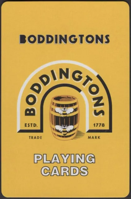 Playing Cards Single Card Old Vintage BODDINGTONS BEER Brewery Advertising BEE D