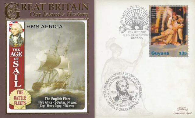 (134056) Battle of Trafalgar Guyana Benham Cover 2008