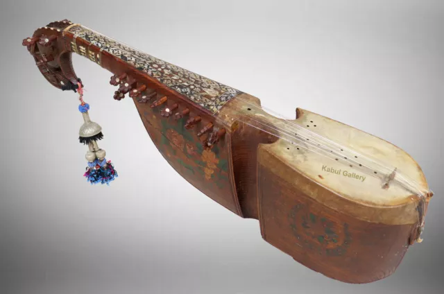 Antik selten traditionelle musical instrument Rubab rabab ruhbab Afghanistan EB1