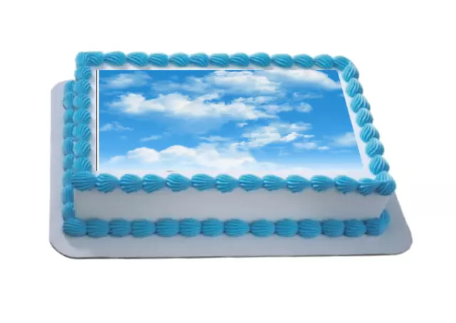 Hoja de helado temática Clouds/Sky A4 / tapa para pasteles