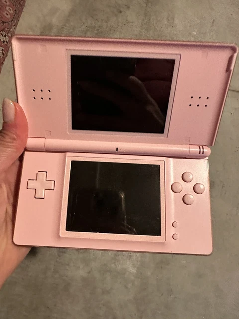 CONSOLE NINTENDO DS NDS LITE rosa con CARICABATTERIE e PENNINO