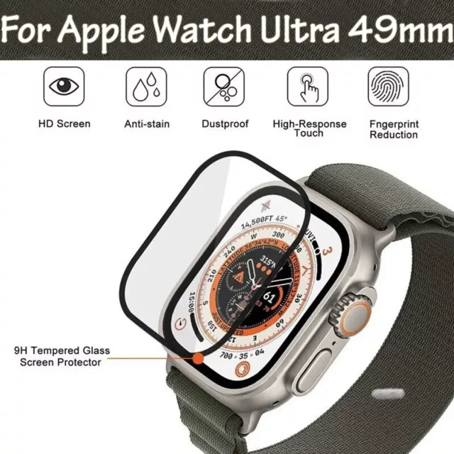 Tempered Glass For Apple Watch Ultra / Ultra 2 Full Screen Protector 49mm