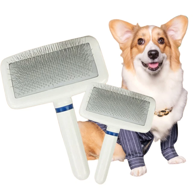 Pet Grooming Comb Shedding Hair Remove Needle Brush Dog Cat Slicker Massage Tool