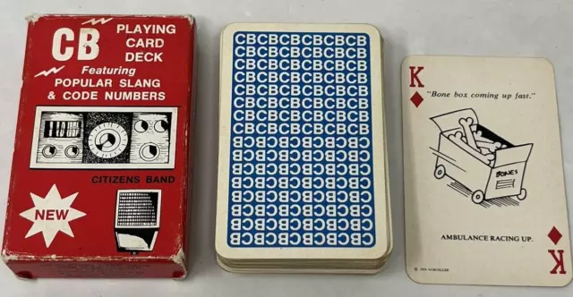 Vintage CB Citizen Band Playing Cards - Popular Slang & Code Numbers - Complete