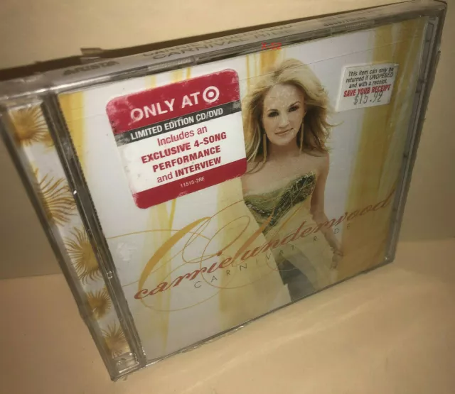 Carrie Underwood Carnival Ride CD Target Exclusive Bonus Live hits DVD