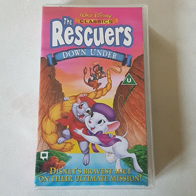 THE RESCUERS DOWN Under VHS Video Walt Disney Classics £4.99 - PicClick UK