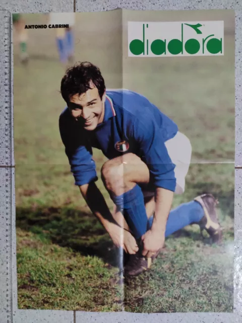 Poster Antonio Cabrini Juventus Italia Sponsor Diadora