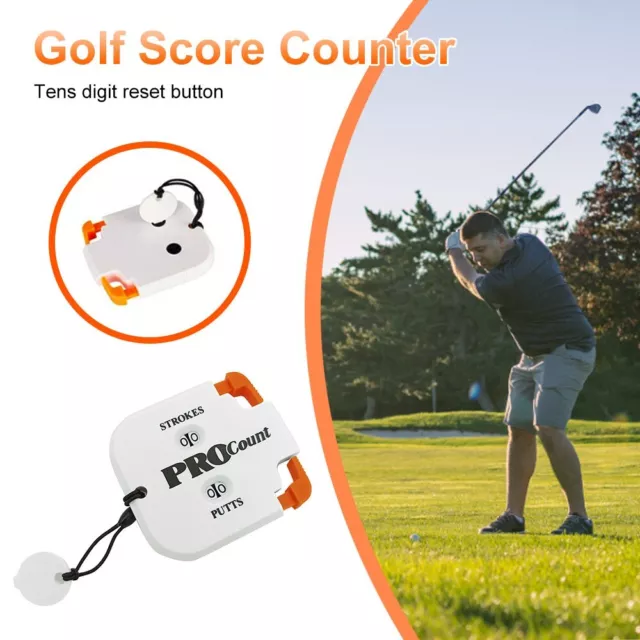 Golf Counter Mini Shot Stroke Putt Score Count Two Digit Scoring Keeper