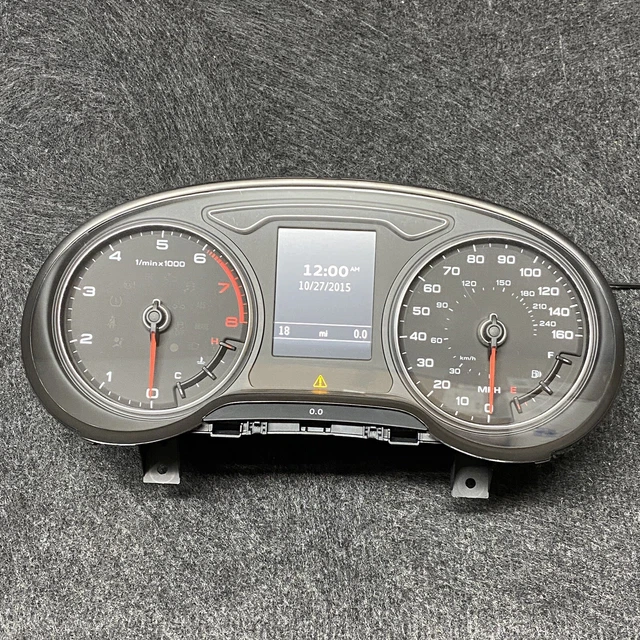 ORIGINAL AUDI A3 8V TFSI Mph 18mi Instrument Cluster Mfa 8V0920971D £69