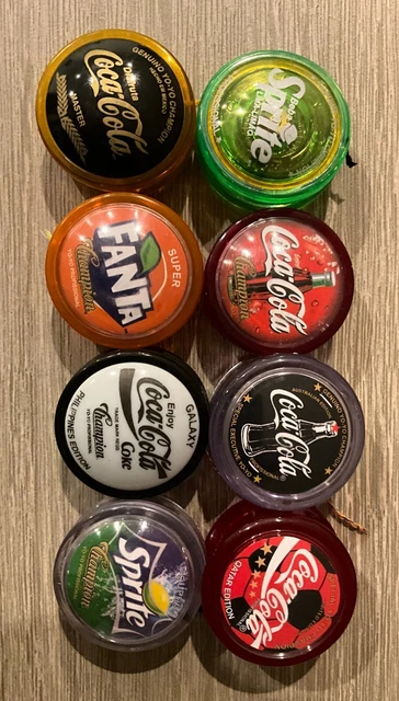 LOT OF 8 coca cola yo yo Master - Galaxy -Australian Edition NEW  PACK -genuine
