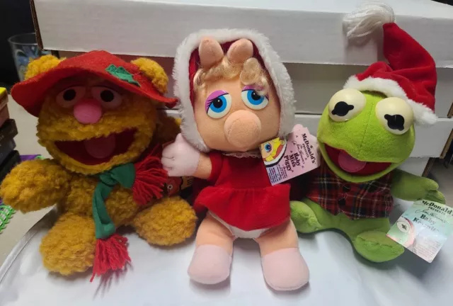 1988 McDonald's Jim Henson Muppet Babies, Kermit, Miss Piggy, Fozzie