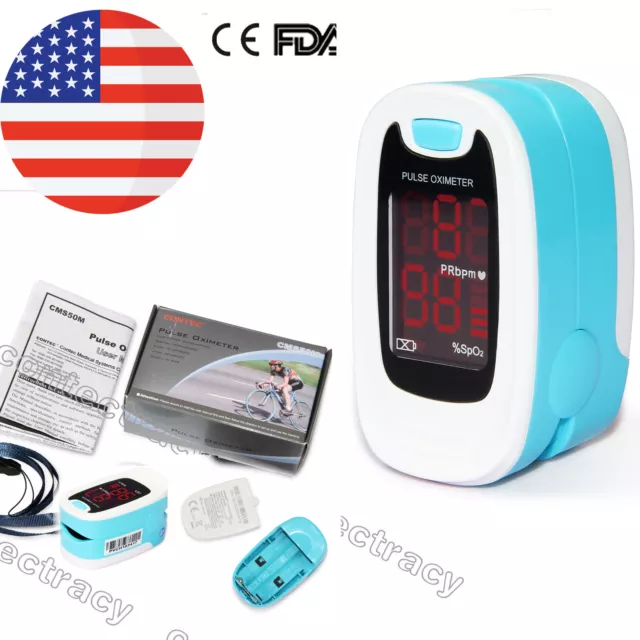 FDA Fingertip Pulse Oximeter Blood Oxygen meter SpO2 Heart Rate Patient Monitor