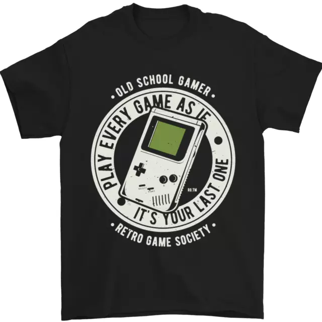 T-shirt da uomo gioco vecchia scuola divertente 100% cotone