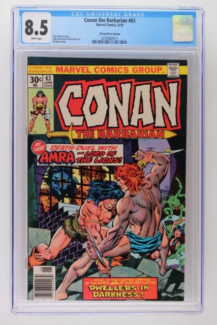 Conan the Barbarian #63, CGC 8.5 VF+, 30 Cent Variant