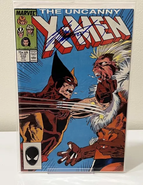 Uncanny X-Men #222  (1987)  Sabretooth vs Wolverine - Signed by Chris Claremont