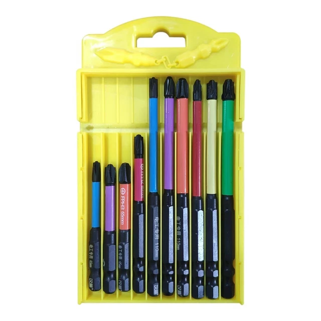 Bit de tournevis magnétique convivial pour électricien FPH FPZ 65 mm 80 mm
