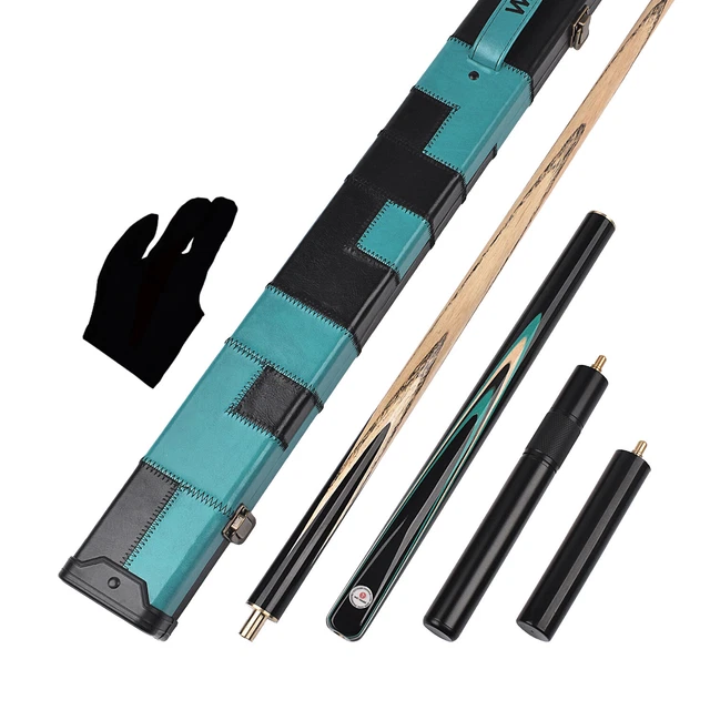 WAYMARK Snooker Cue Set Burl Ebony Pool Cue Set Handmade 57 Inches 19