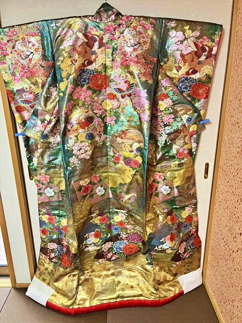 Japanese Kimono Uchikake Wedding Pure Silk  japan 864