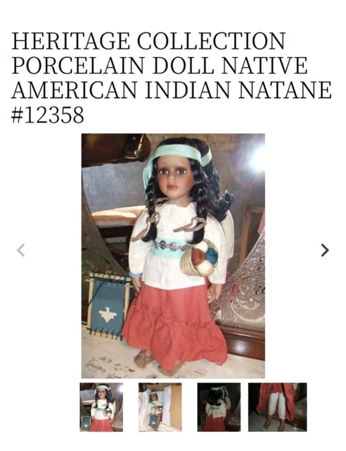 NIB The Heritage Signature Collection Elegant Natane Porcelain Doll 11