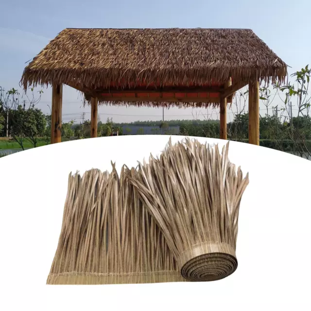 1M Plastic DIY Fake Straw Carpet Trim Artificial Straw Mat Palm Simulation  Thatch Roof Decor Straw Roofing Panel Bar Hut Blind