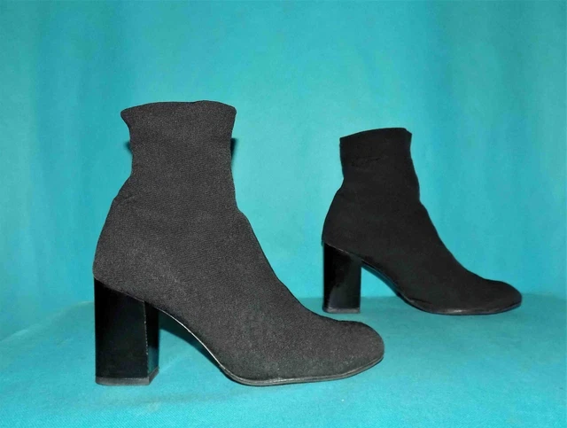 bottines boots ROBERT CLERGERIE en tissus stretch et cuir pointure 39 EUR