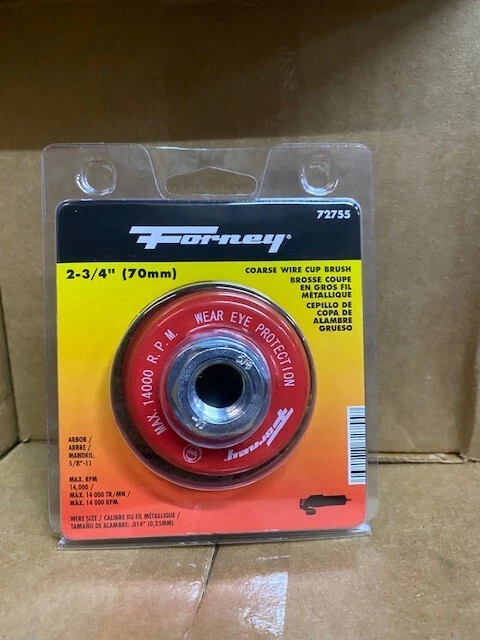 Coarse Crimped Wire Cup Brush 2 3/4 x 5/8-11 for Angle Grinder BUY MORE & SAVE!!