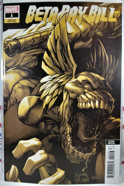 🌟 BETA RAY BILL #1 2ND PRINT RYAN STEGMAN 1:25 GOLD VARIANT Marvel Comics THOR