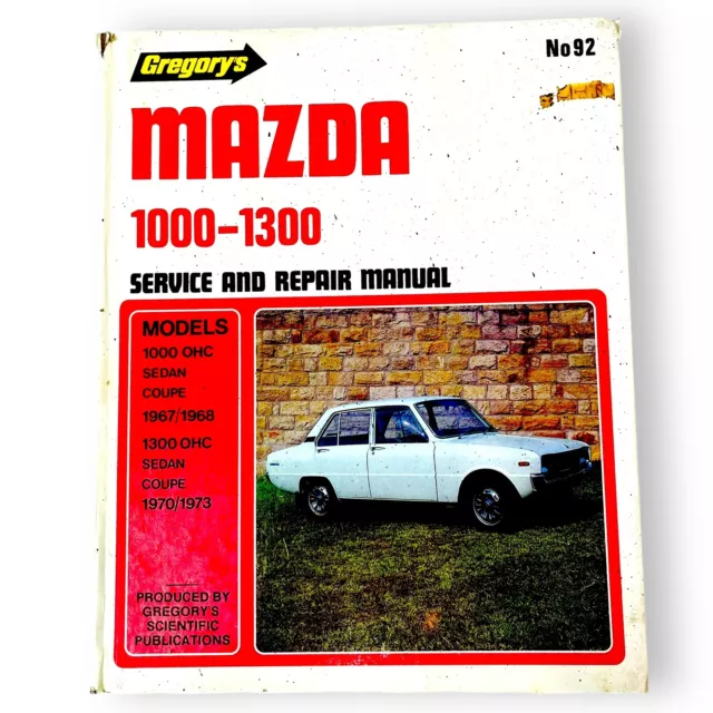 Mazda 1000-1300 Service & Repair Manual by Gregorys 1000 1967-68 & 1300 1970-73