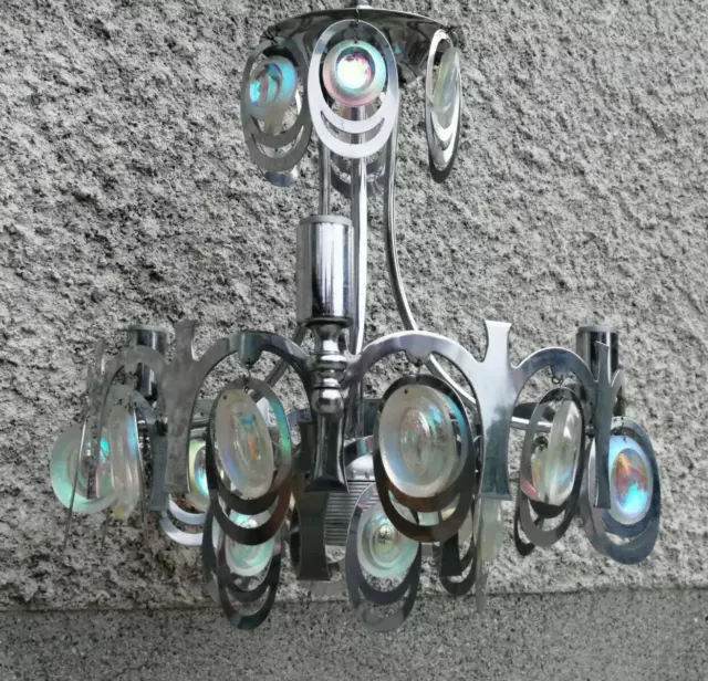 Lustre sciolari? design 70 chrome chandelier