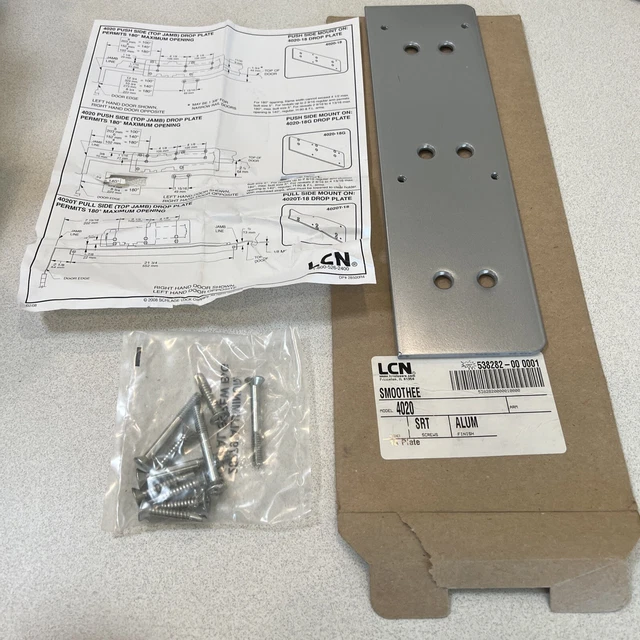 Placa De Gota Lcn 4020-18-Al Para Acabado De Aluminio Suave Con Herrajes