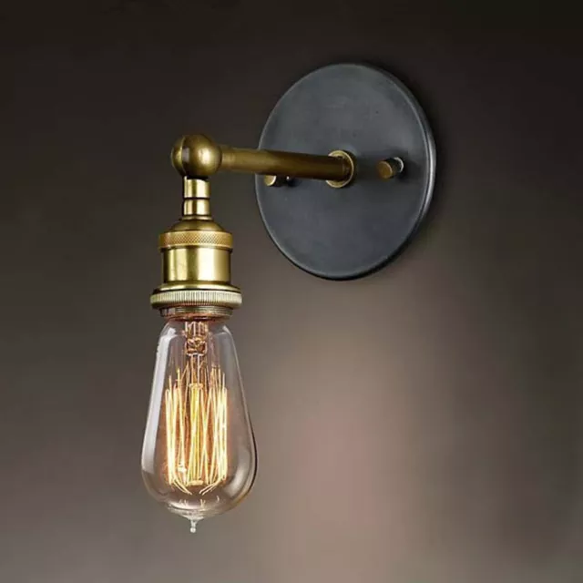 Vintage Industrial Loft Style Rustic Sconce Wall Light Lamp Fixture Fitting E27