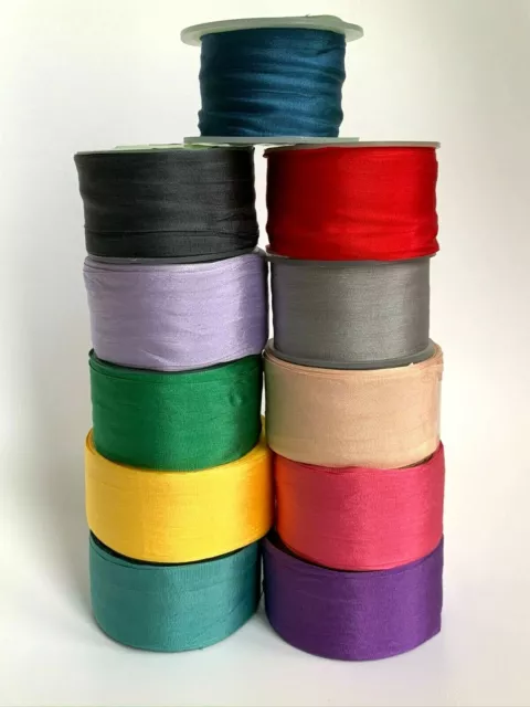 Handgefärbt 100 % Seidenband Mai Kunst Hochzeit Geschenkverpackung 32 mm breit Weihnachten
