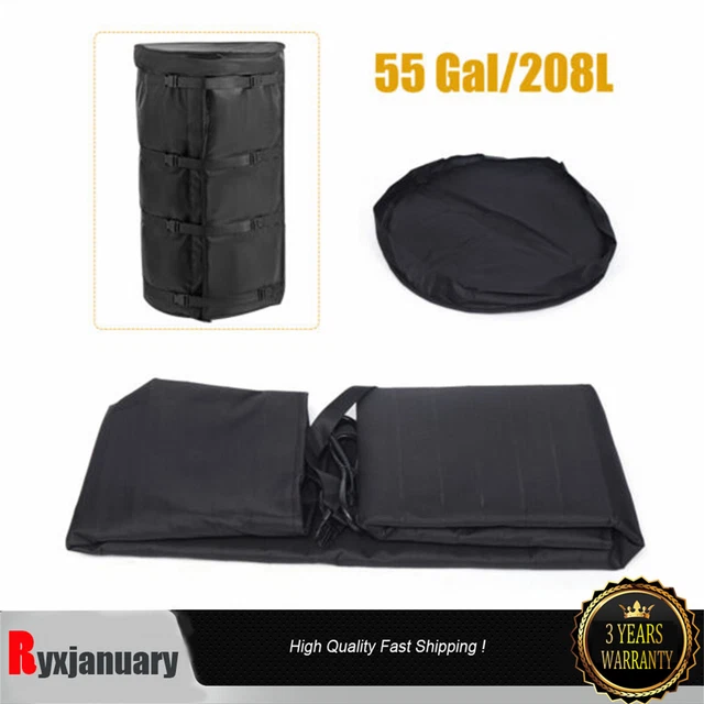55 Gal Drum Heating Blanket - Barrel Heater Power blanket Pail Adjustment USA US