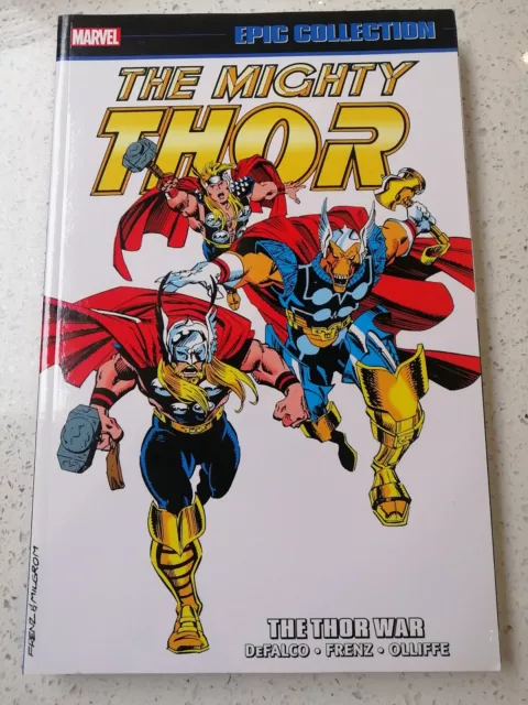 Thor Epic Collection: The Thor War TPB by Tom DeFalco , Ron Frenz 130292706X NEW