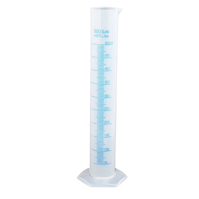 500ml attrezzature da laboratorio misura liquido cilindro graduato addensare