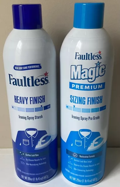 FAULTLESS STARCH MAGIC Fabric Sizing Spray Light Finish Ironing Spray £6.53  - PicClick UK