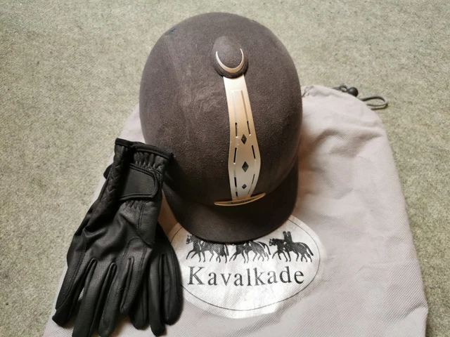 Kavalkade Reithelm Größe 53 6,5 (6 1/2) guter Zustand; Reithandschuhe Gr. 6,5