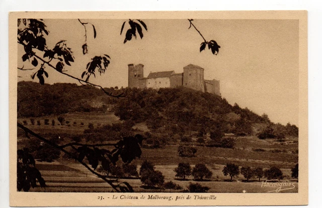 Le chateau de MALBOROUG Moselle CPA 57 prés de thionville