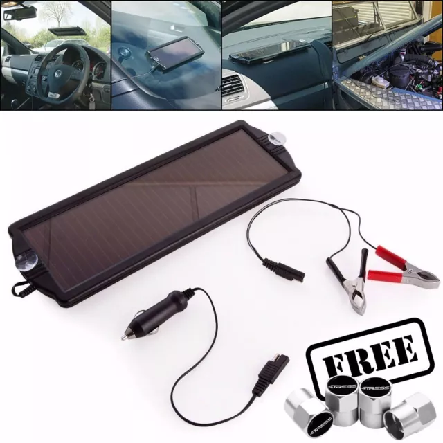 12v 1.5w Car Solar Panel Power Trickle Battery Charger & Maintainer SPP01.C✅