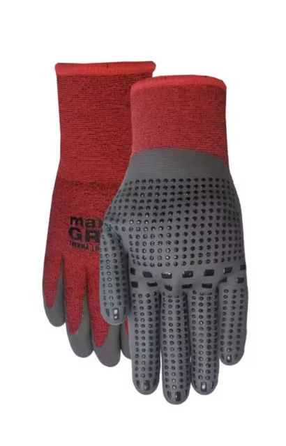 Lined max grip work gloves L/XL Therma Lock Lined latex Free