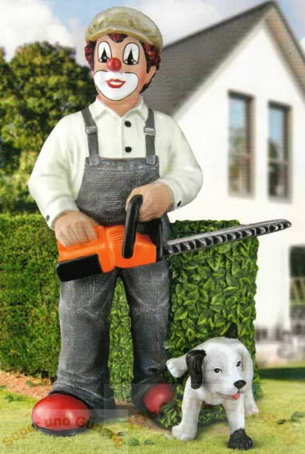 Gilde Clown mit Hund Gartenfreunde Limitierte Sonderedition 10284